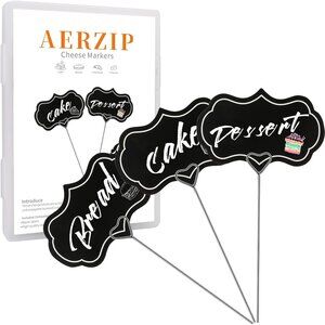 Cheese Labels Markers for Charcuterie Board Cupcake Toppers Appetizer Signs, Buf